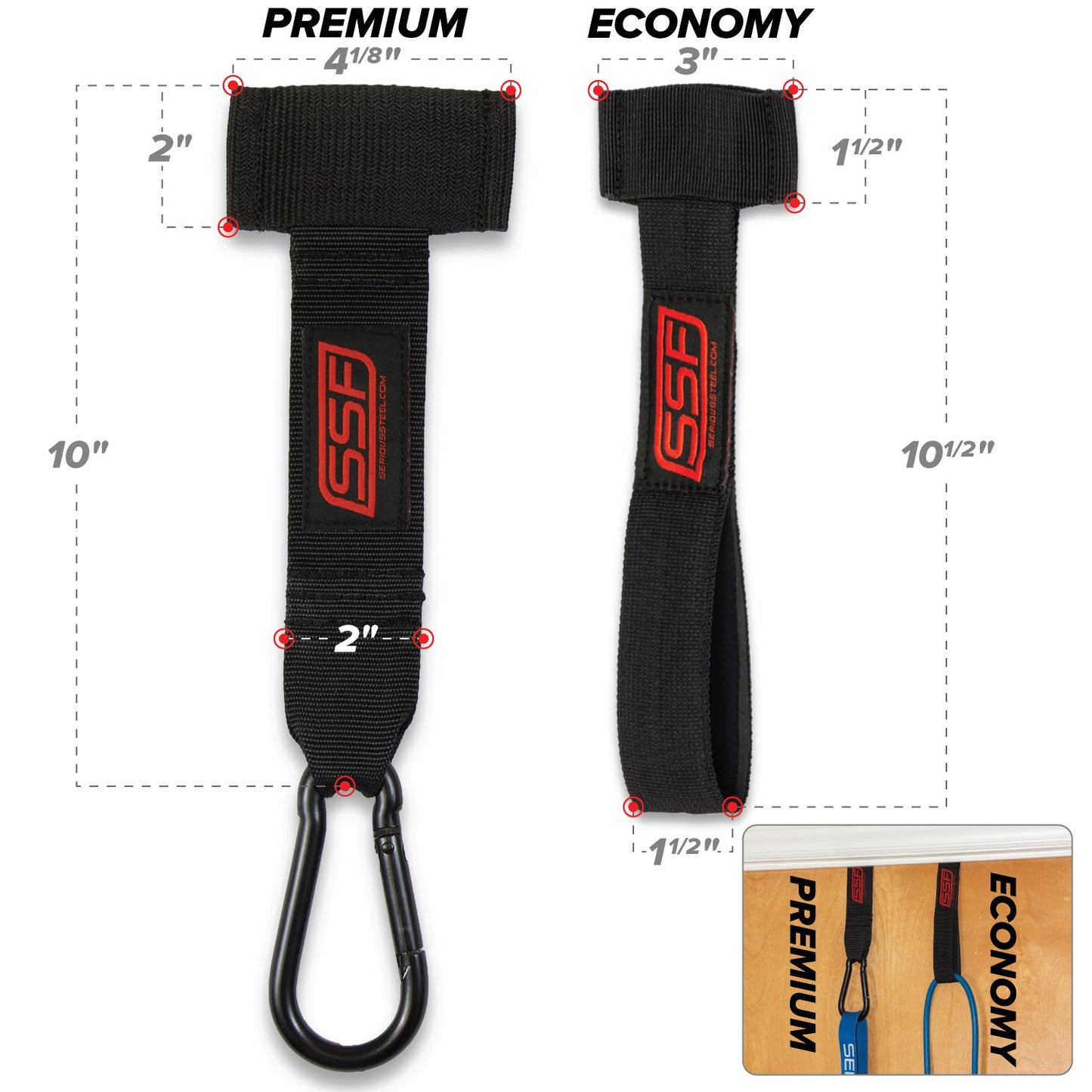Serious Steel Premium Resistance Band Door Anchor