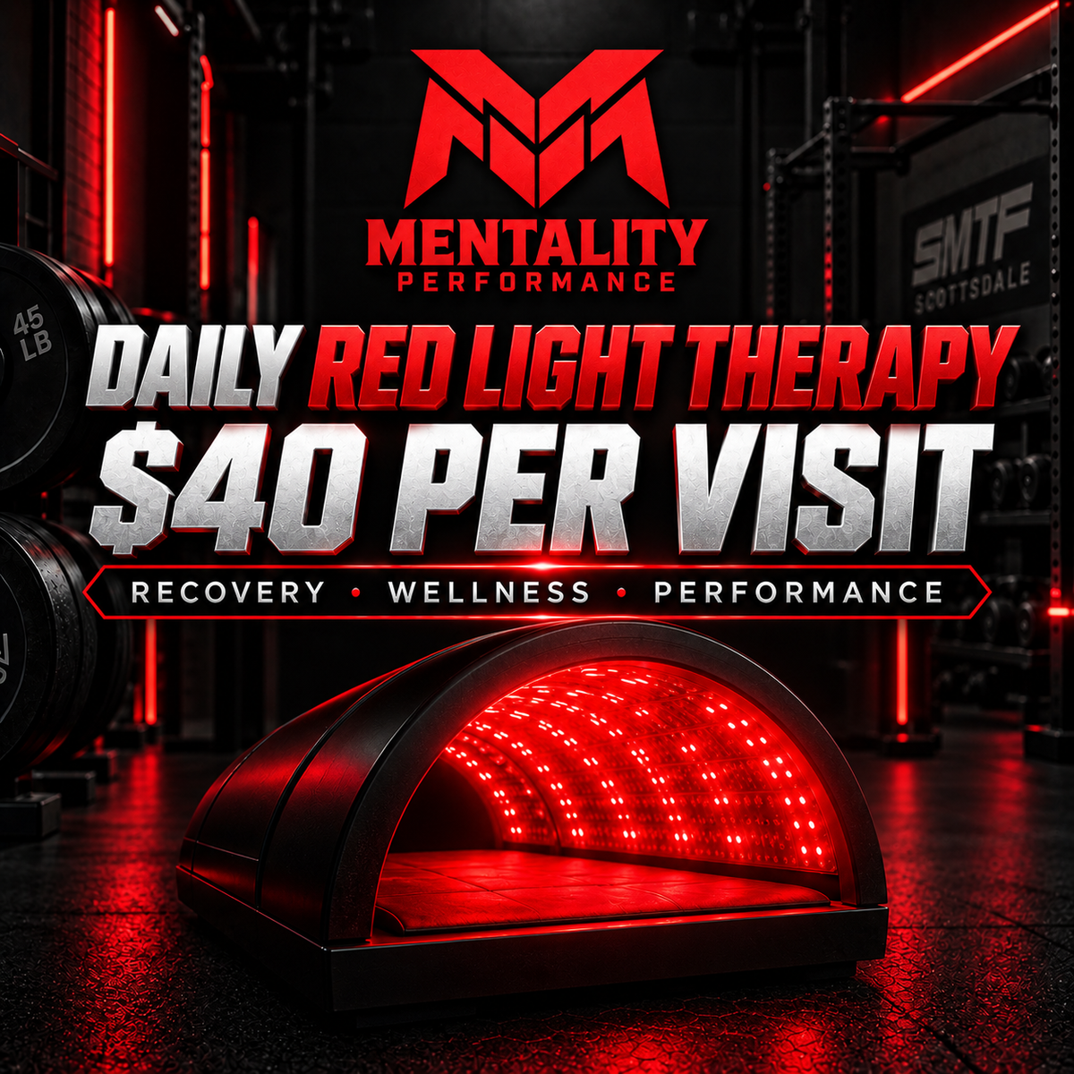 Mentality Performance Red Light Therapy Day Pass
