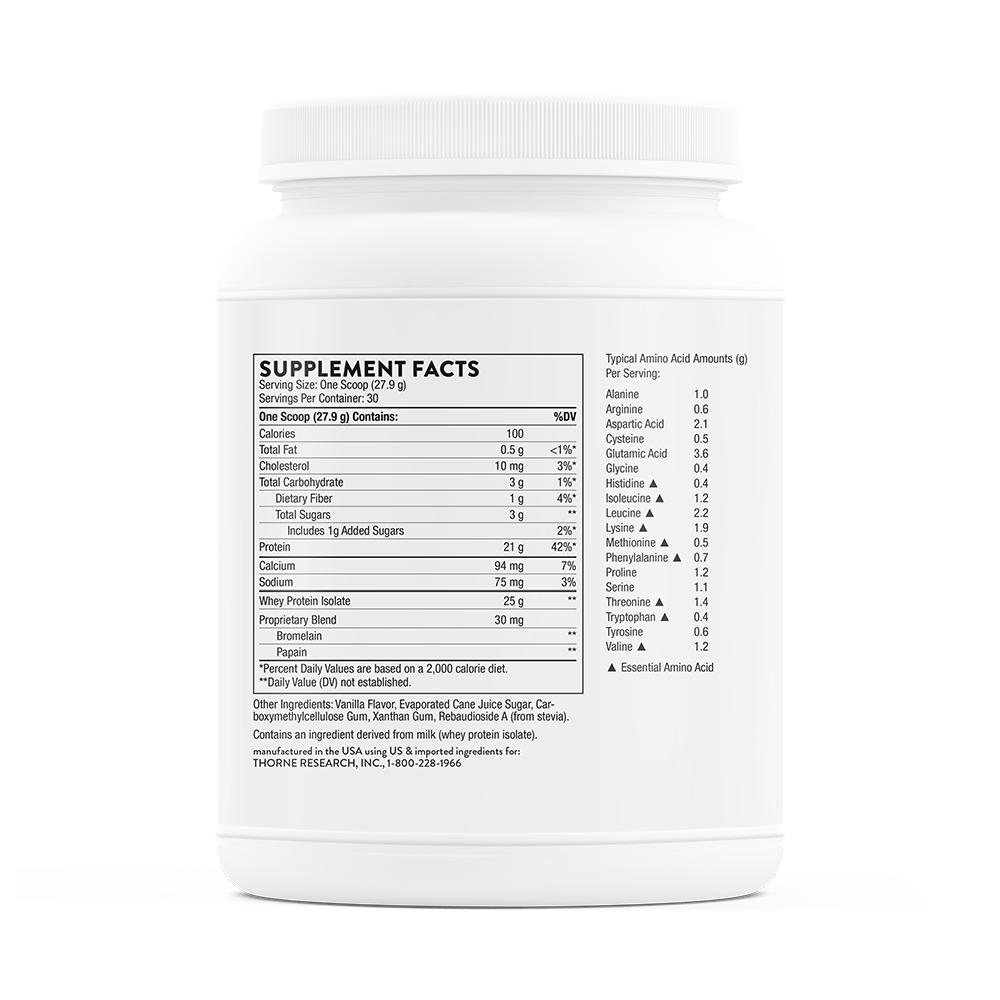 Whey Protein Isolate - Vanilla