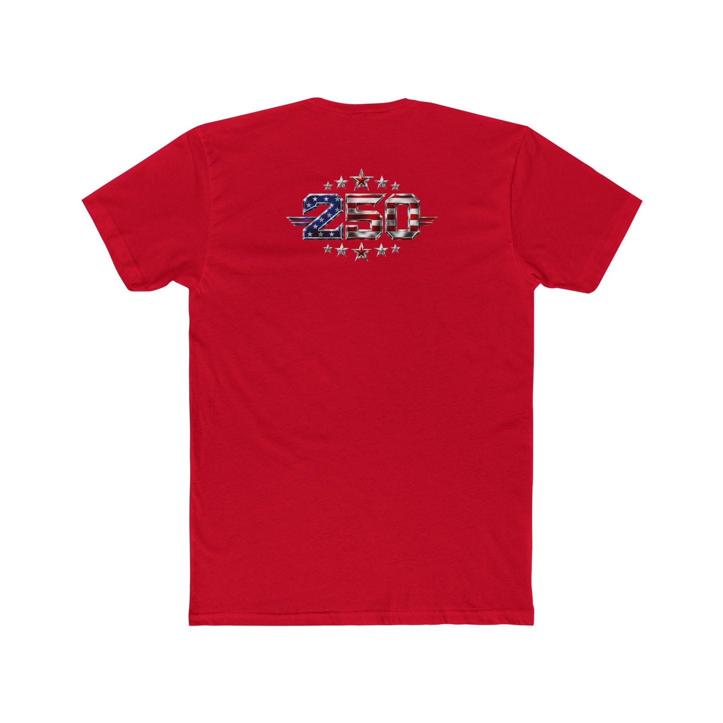Mentality Performance Tee – American Flag Logo & '250' Patriotic Fitness T‑Shirt