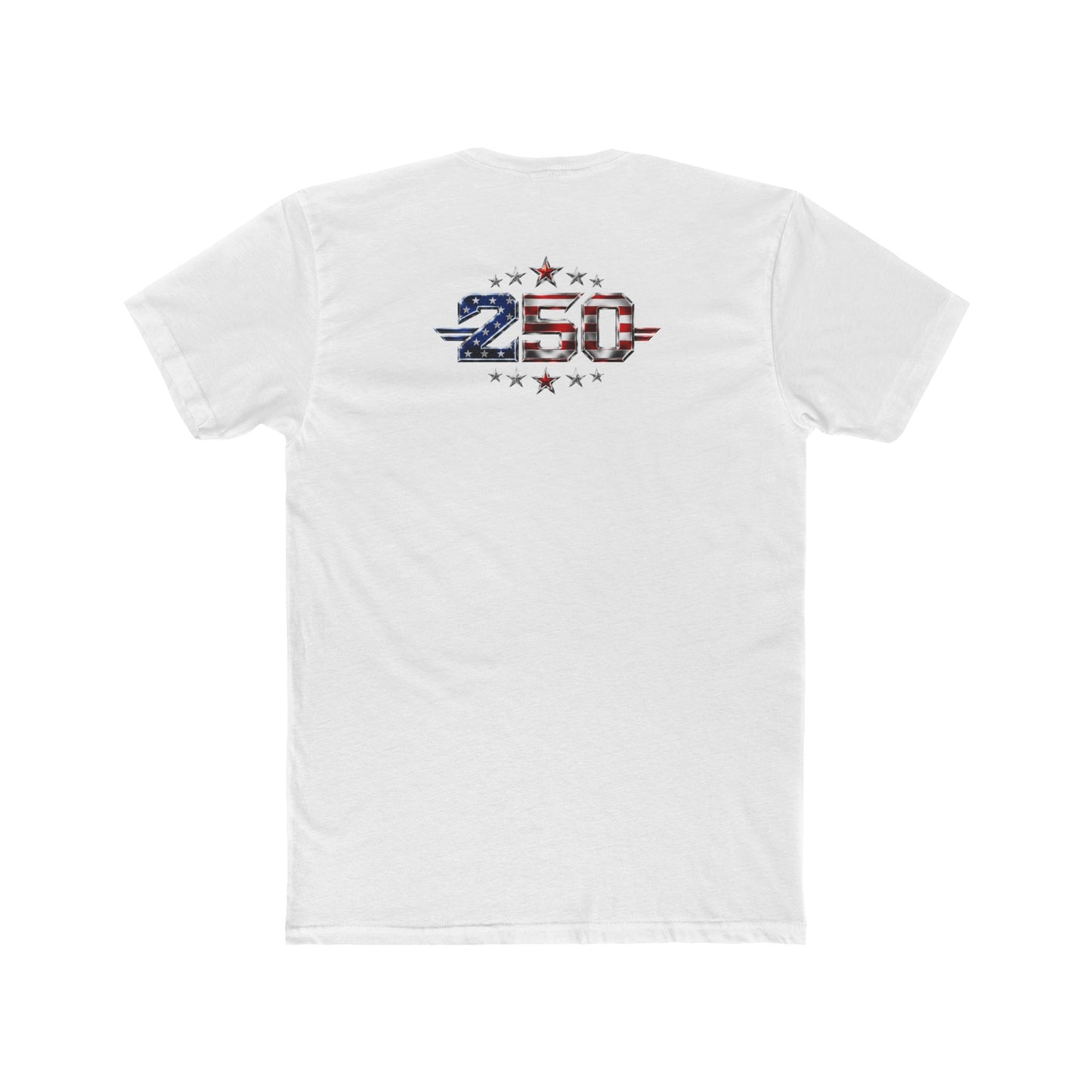 Mentality Performance Tee – American Flag Logo & '250' Patriotic Fitness T‑Shirt
