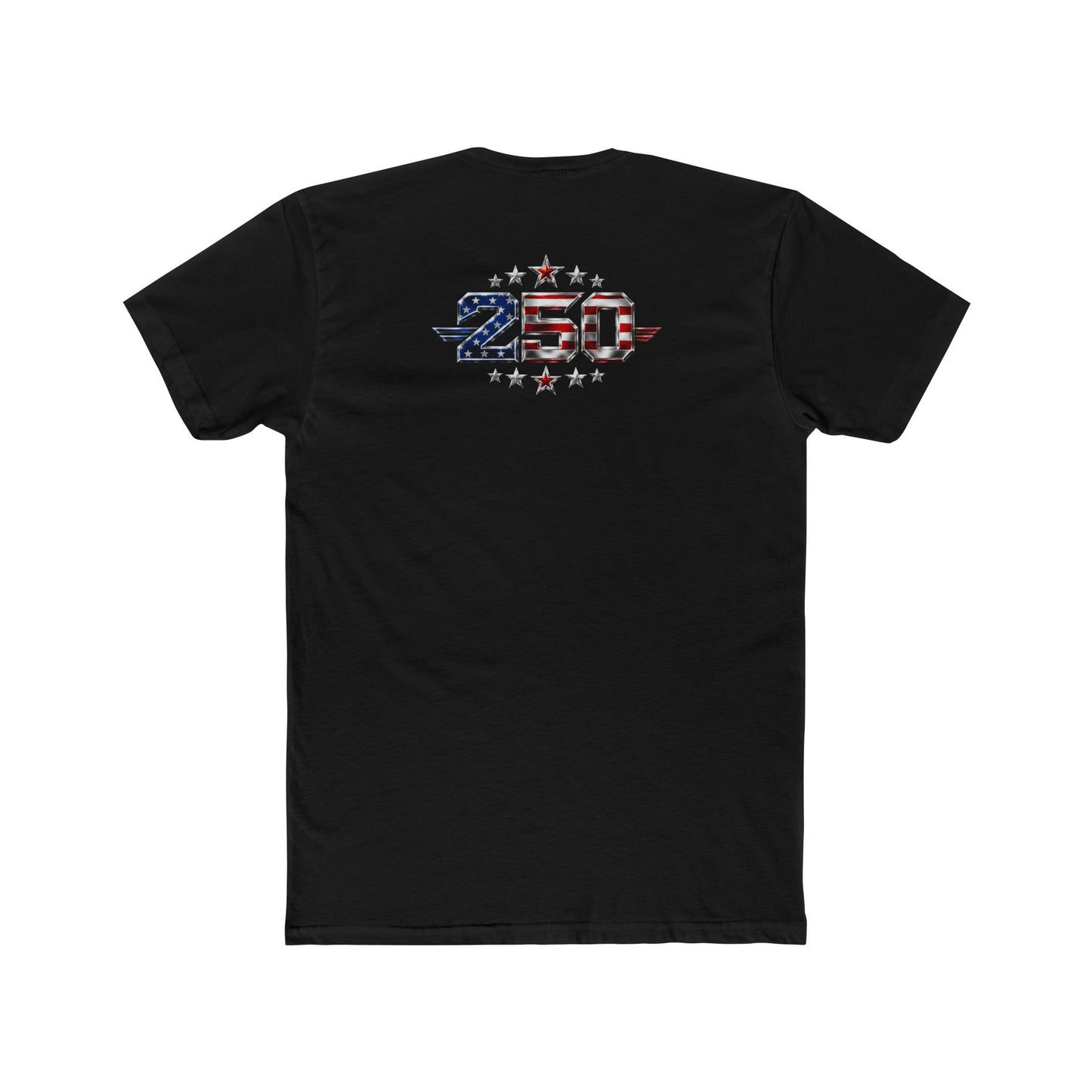 Mentality Performance Tee – American Flag Logo & '250' Patriotic Fitness T‑Shirt