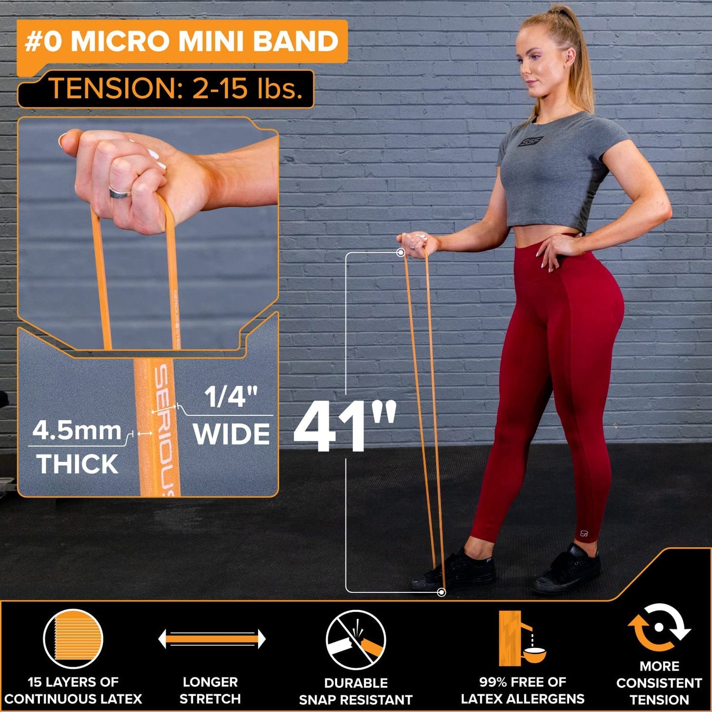 Serious Steel 41" Resistance Bands