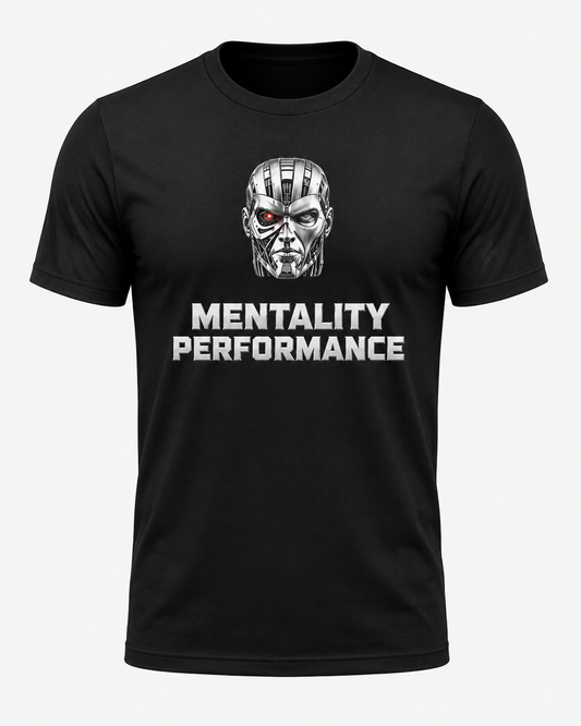 Mentality Performance Robot Head Tee – Silver Edition