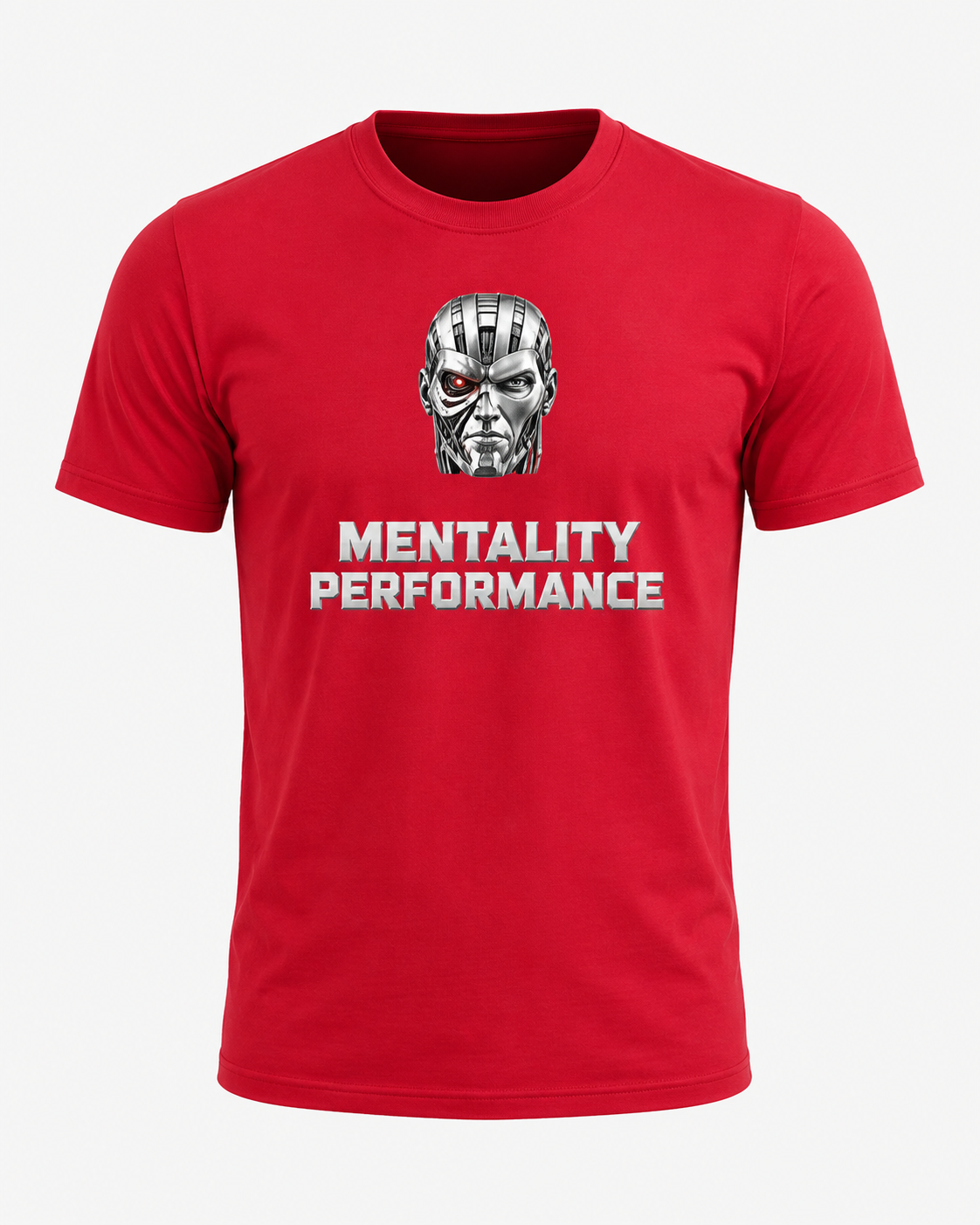 Mentality Performance Robot Head Tee – Silver Edition