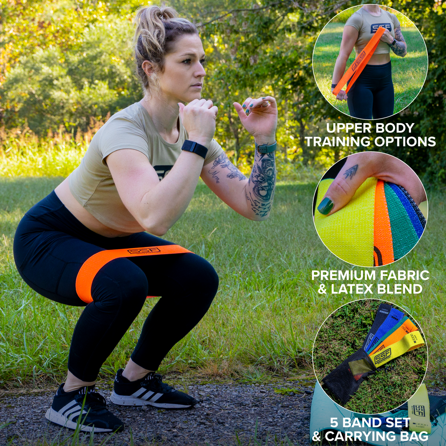 Serious Steel Fabric Mini Loop Resistance Band Set