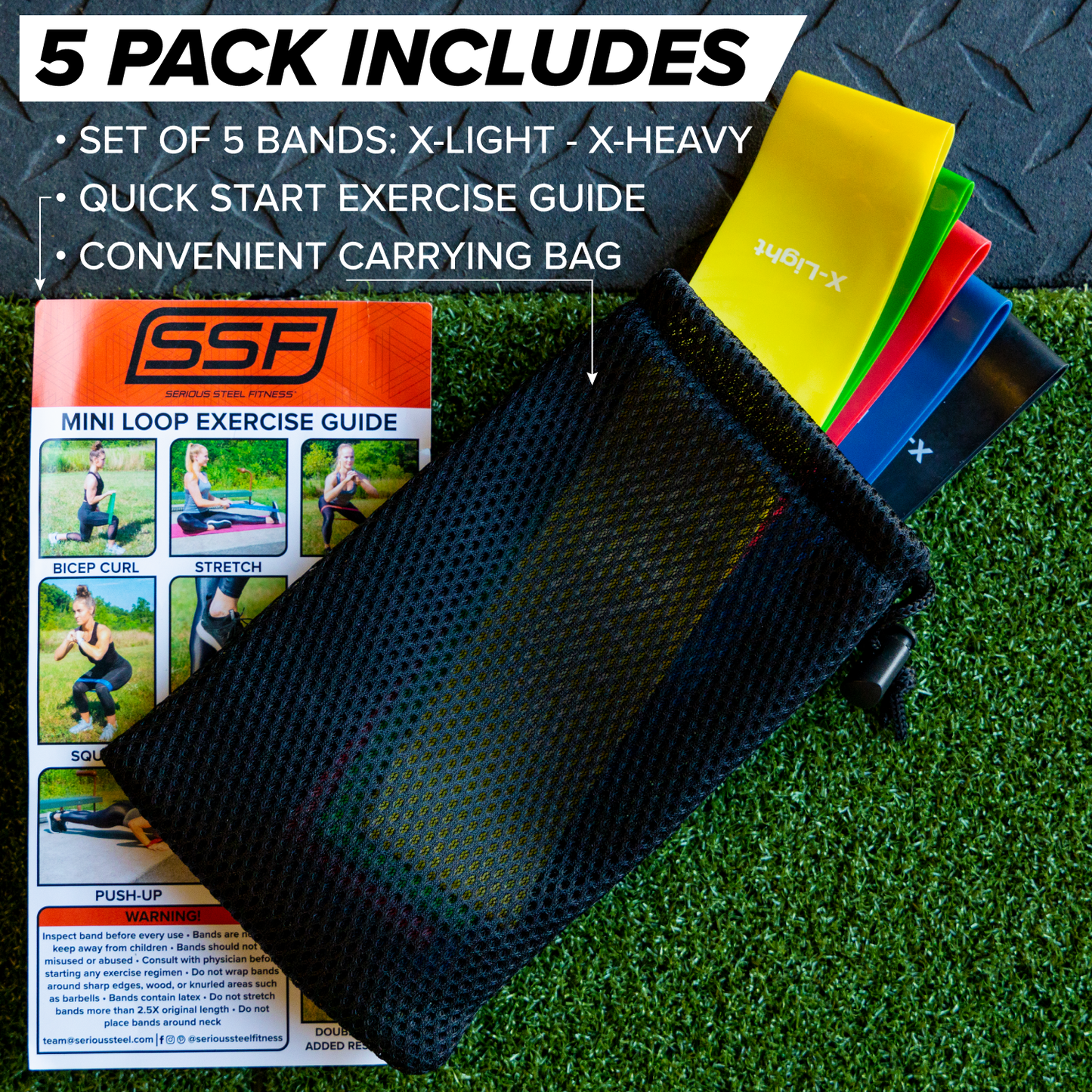 Serious Steel Mini Loop Resistance Bands