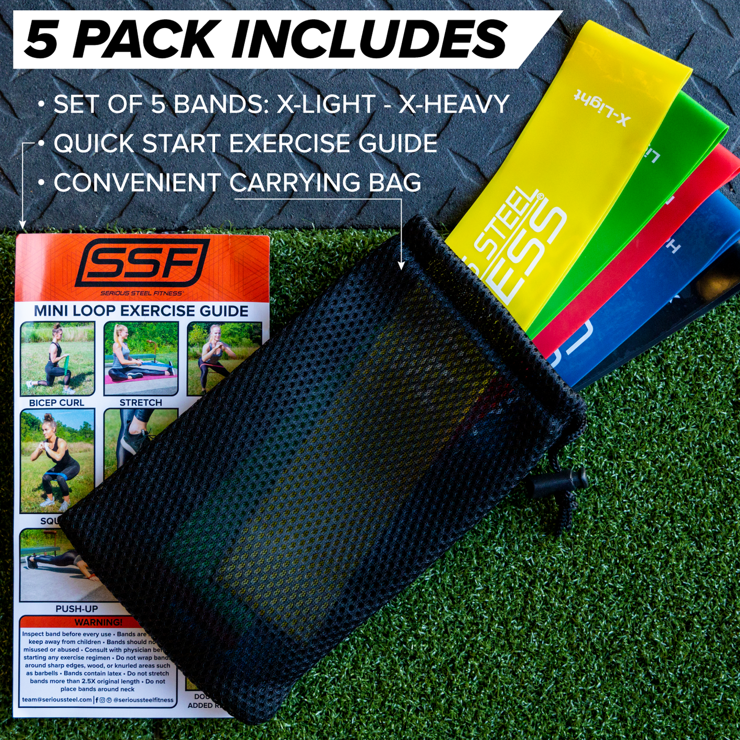 Serious Steel Mini Loop Resistance Bands