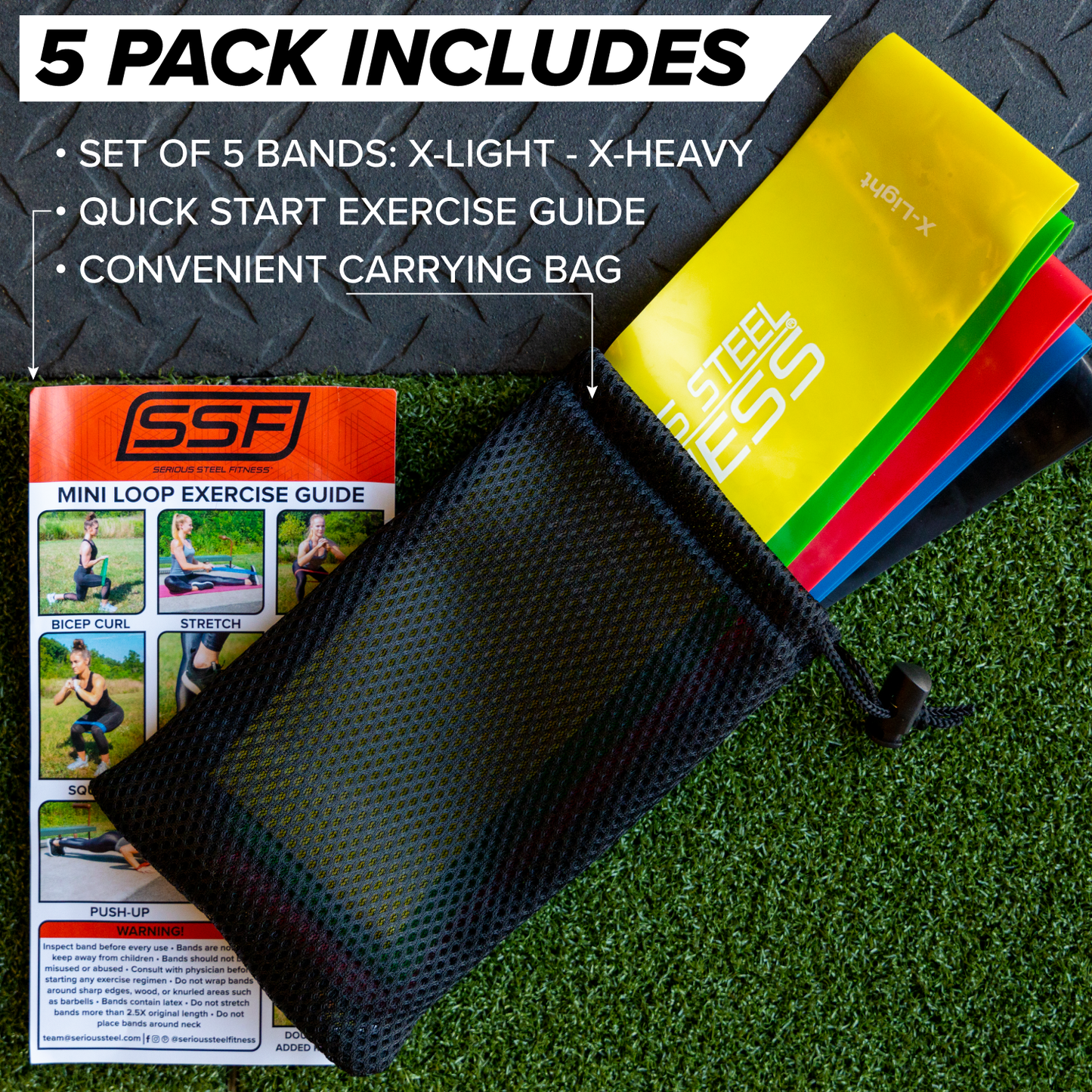 Serious Steel Mini Loop Resistance Bands