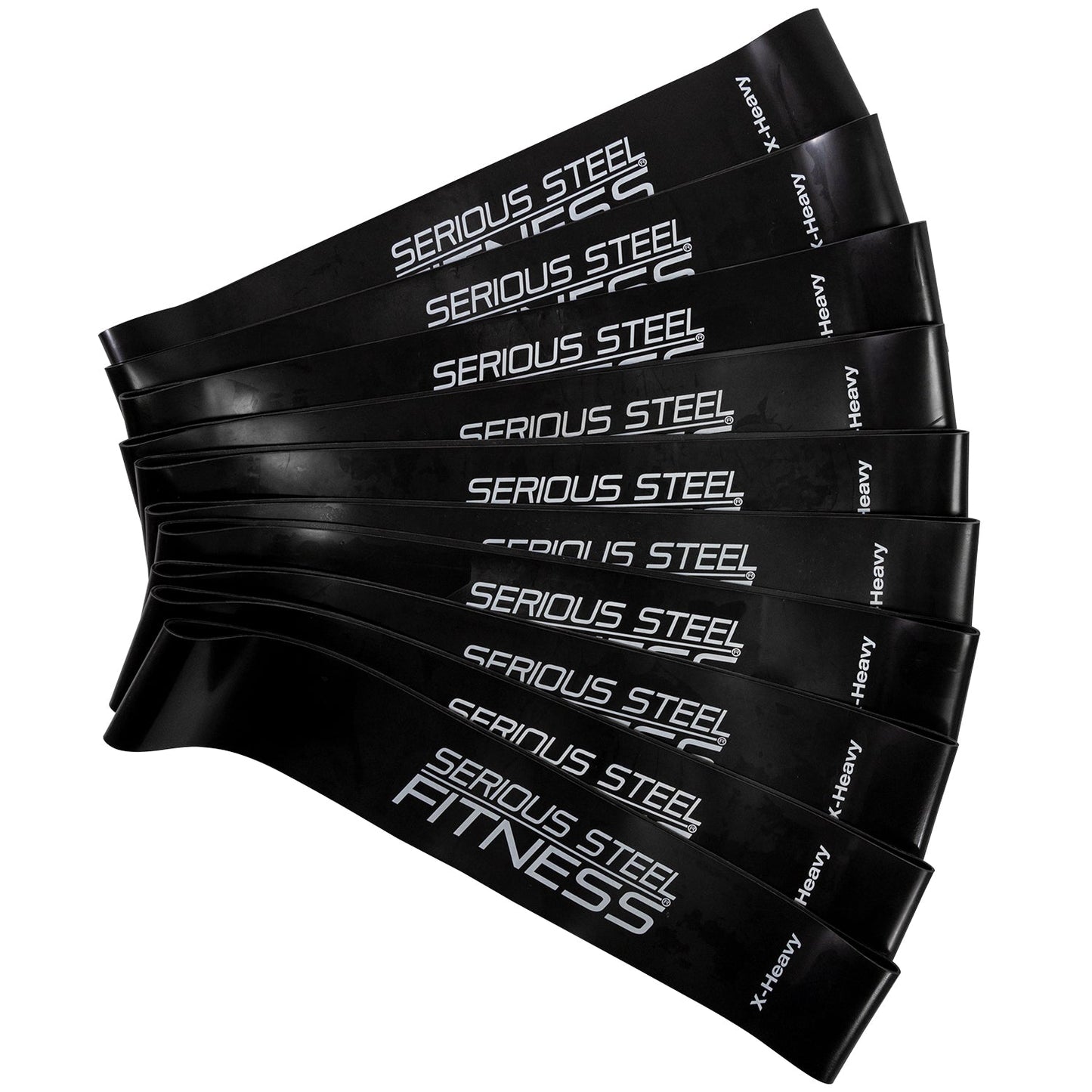 Serious Steel Mini Loop Resistance Bands – 10 Pack