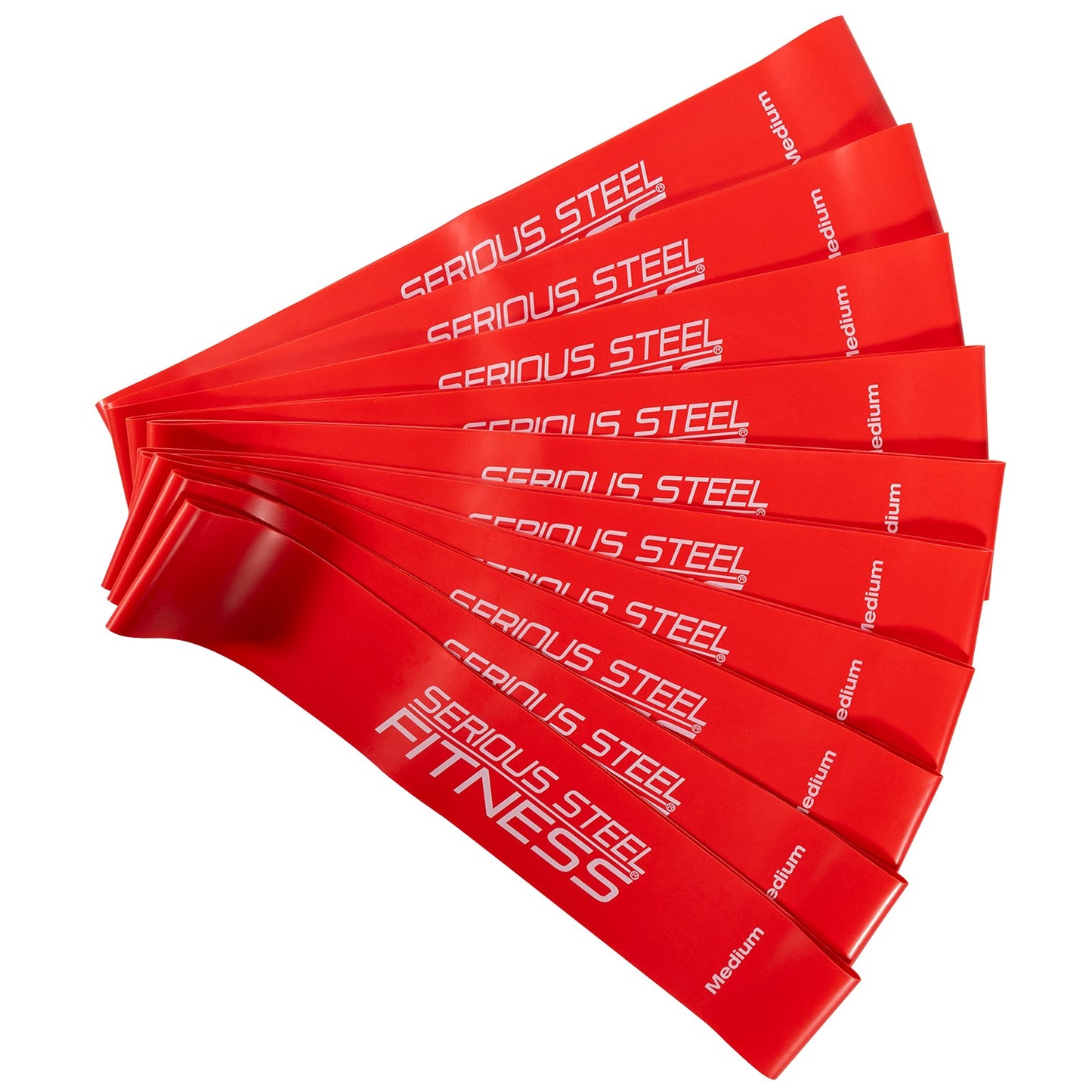 Serious Steel Mini Loop Resistance Bands – 10 Pack