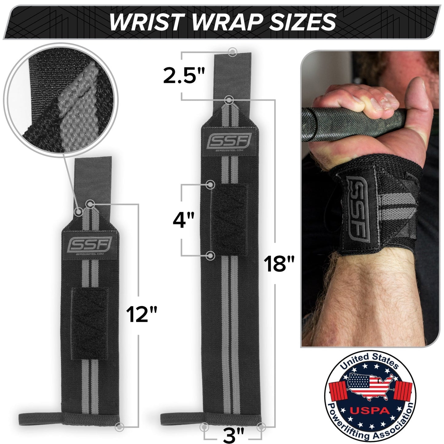 Serious Steel Lifting Wrist Wraps